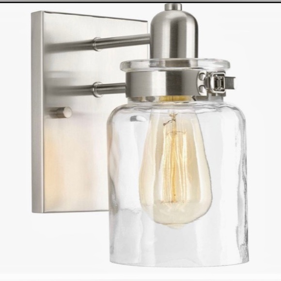 BRUSHED NICKEL WALL SCONCE - Picture 1 of 10